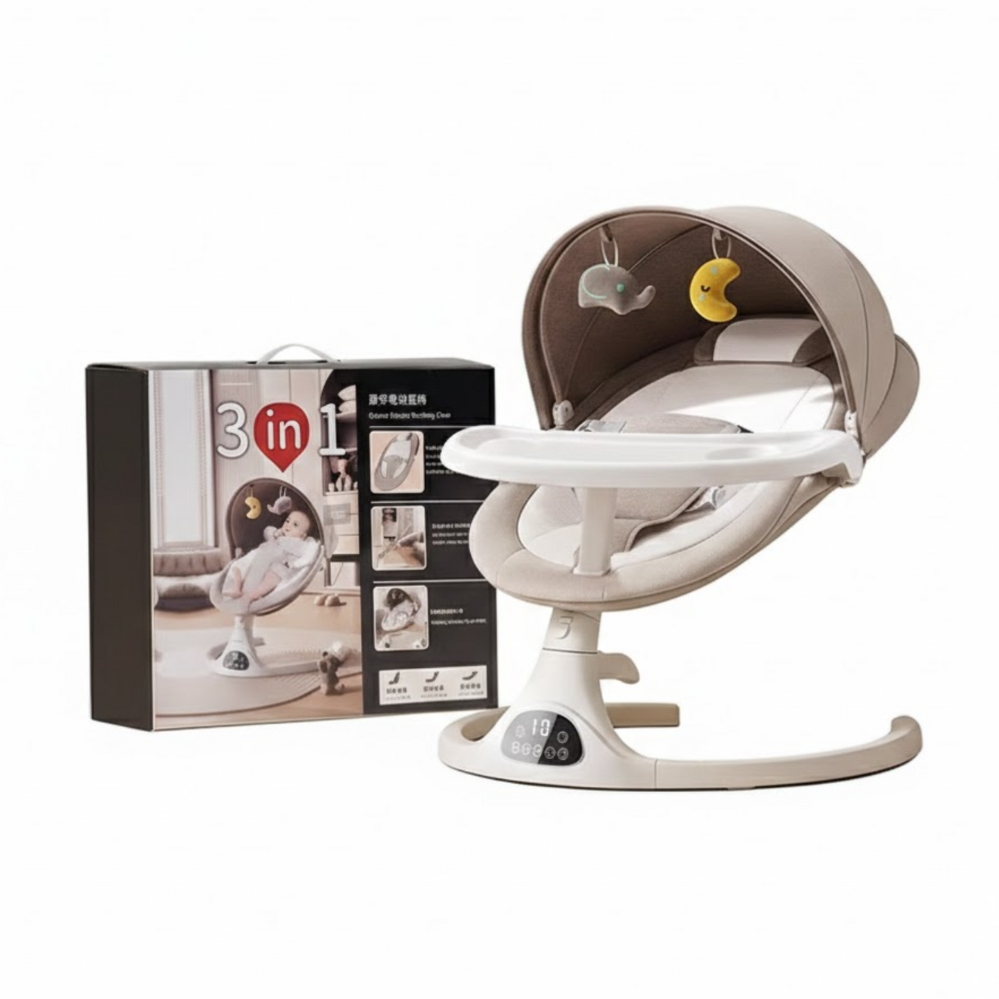 Deluxe 3 in1 Electric Baby Rocking Chair