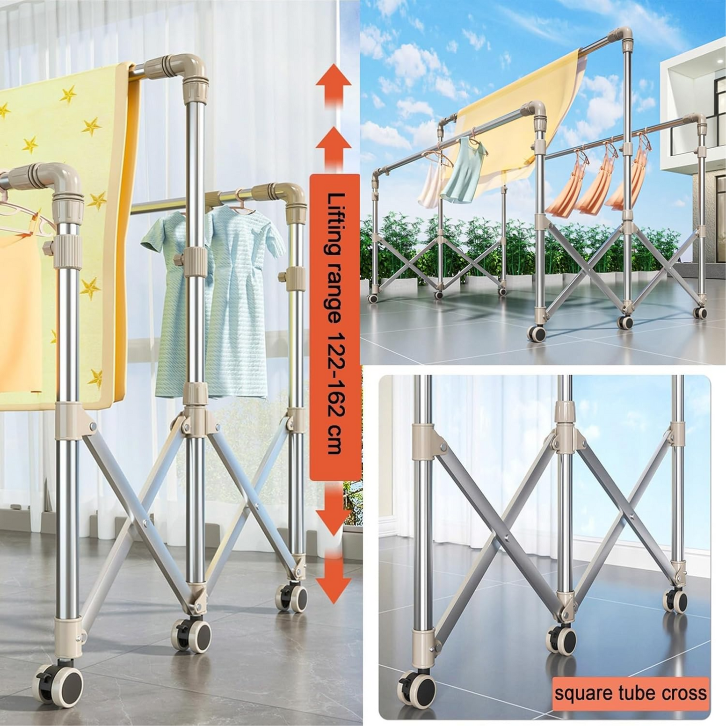 Foldable Clothes Drying Rack