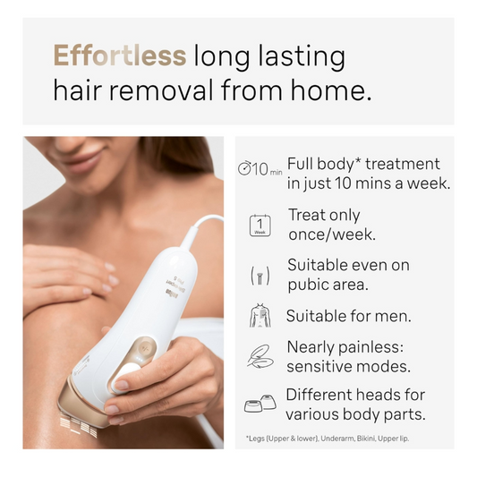جهاز إزالة الشعر بتقنية IPL براون Silk-expert Pro 5 PL5054 مع شفرة Venus وحقيبة حفظ