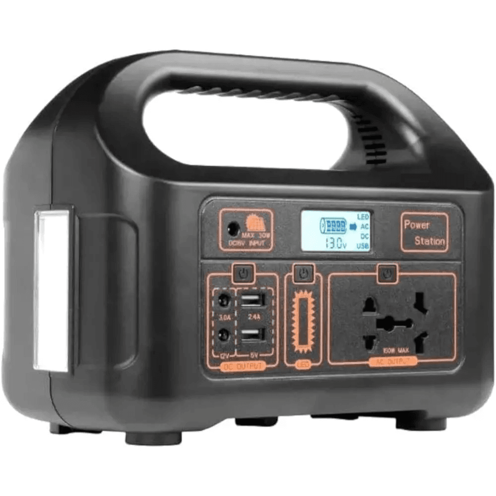 Portable Power Station 150W with Power Outlet and 2 USB Ports