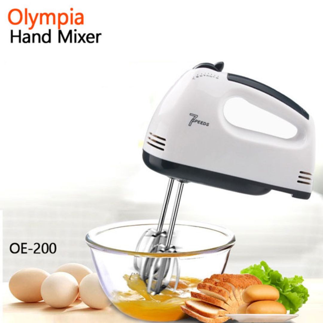 Hand Mixer with 600W power and 7 speed - Olympia