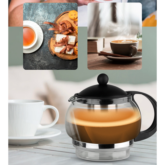 RAF 2 in 1 Electric Kettle & Glass Teapot Set-1800W