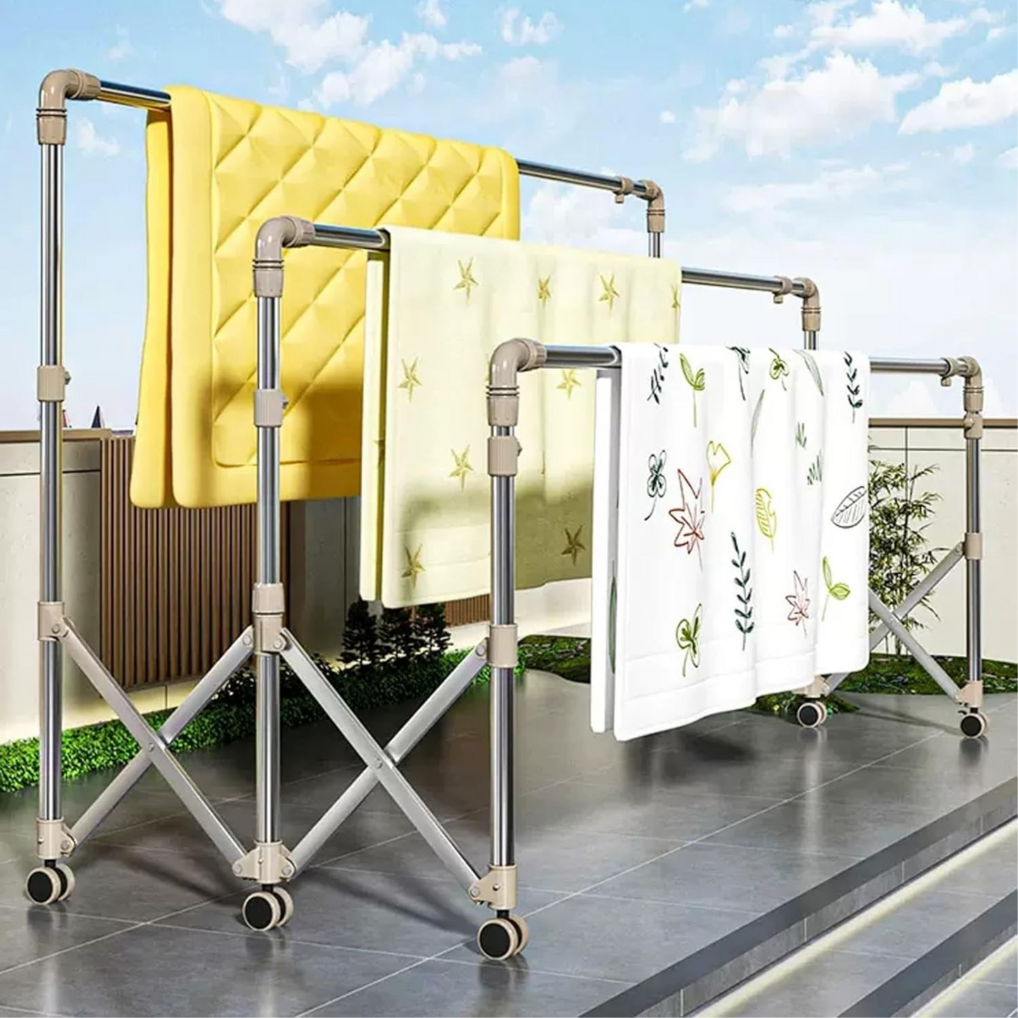 Foldable Clothes Drying Rack