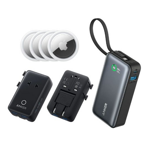 Travel Pack- Airtag+ Power Bank + Universal Adapter