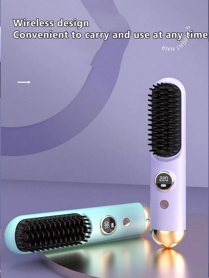 Portable Wireless Hair Straightening Comb