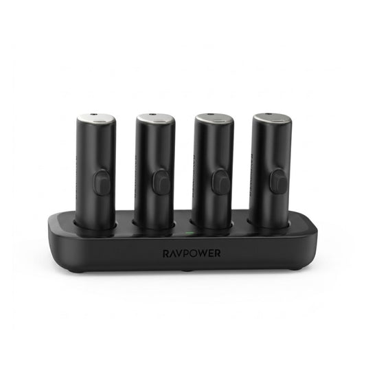 RAVPOWER 4-in-1 Power Bank Dock Station 20W PD (4×5000mAh) – Black