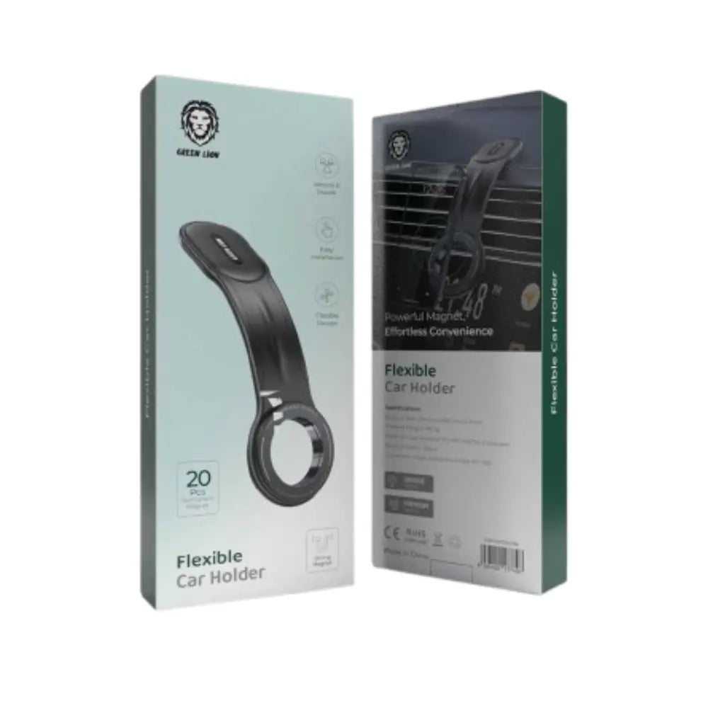 Phone Holder for car Flexible  (Black) - Green Lion