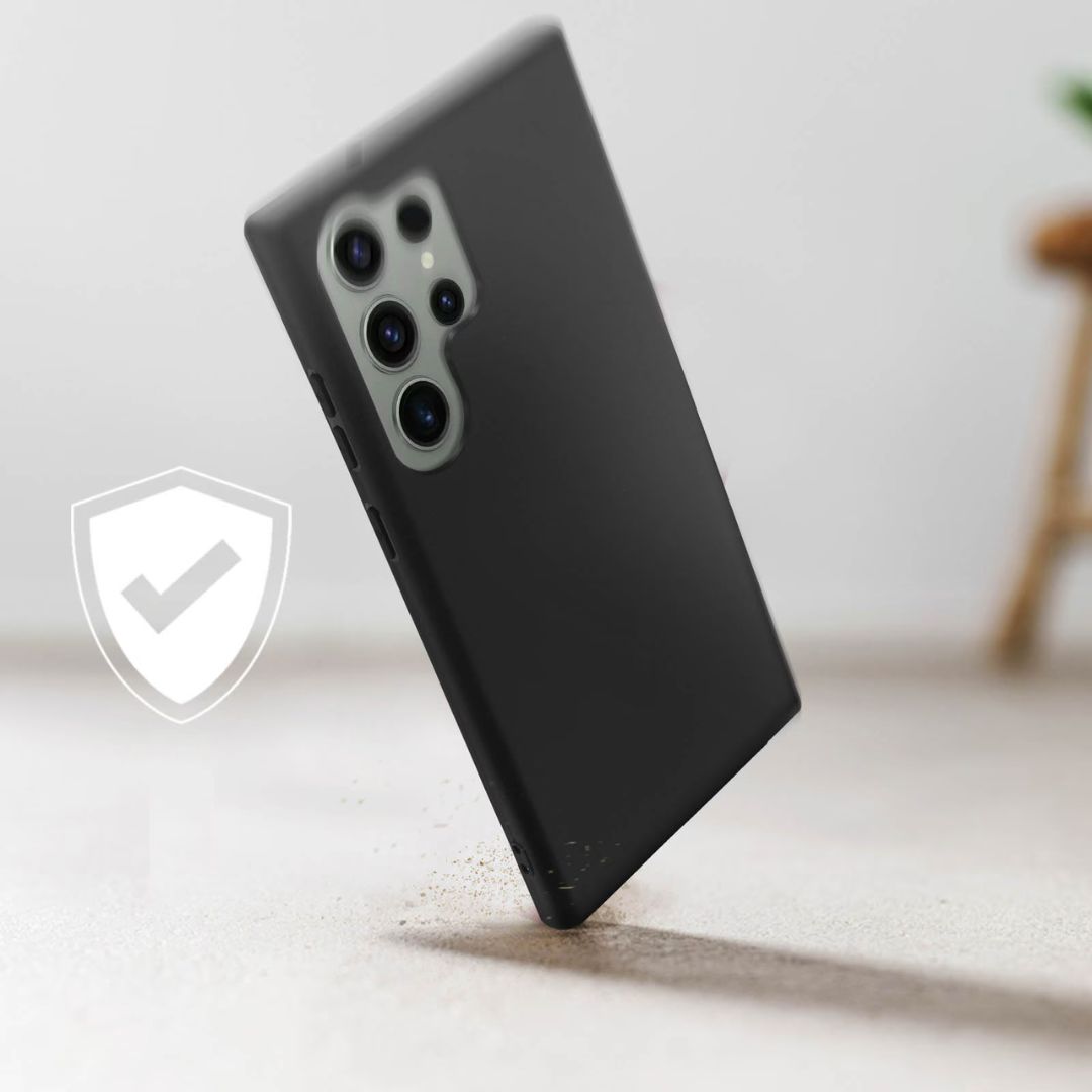 Leather Case Vegan Magsafe  For S24 Ultra (black) - Samsung