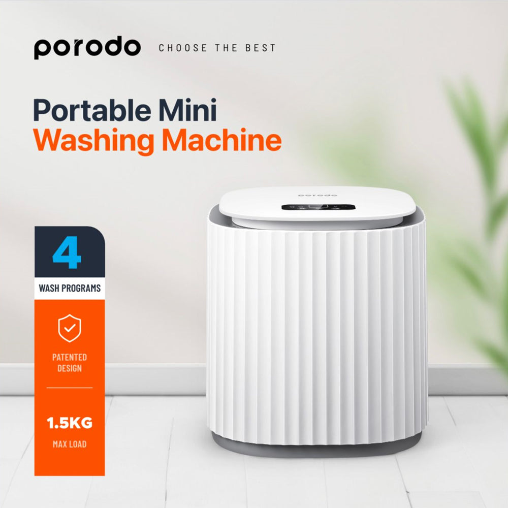 Mini Washing Machine (White) - Porodo