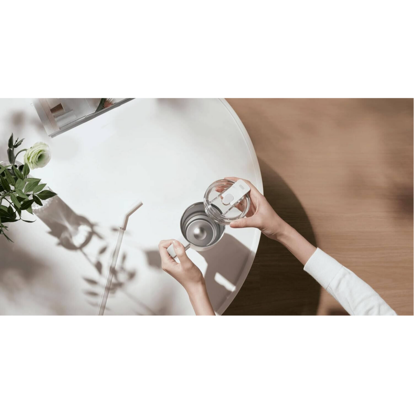 Xiaomi 1L Insulated Straw Tumbler-White