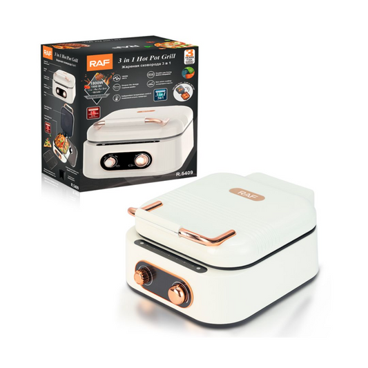 RAF 3 in 1 Electric Hot Pot Grill 2.5L