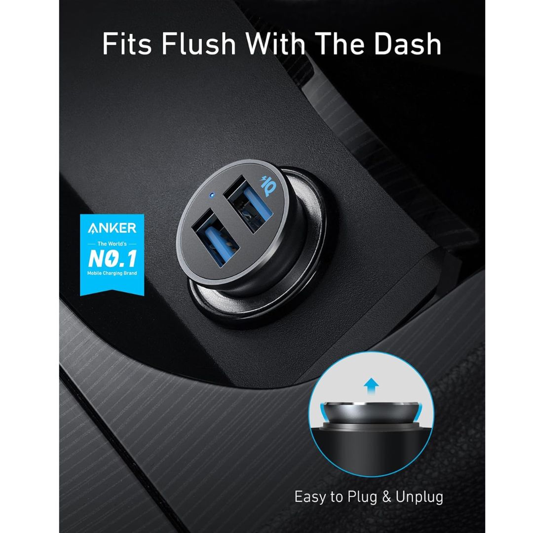 24W Dual-Port Car Charger-Anker