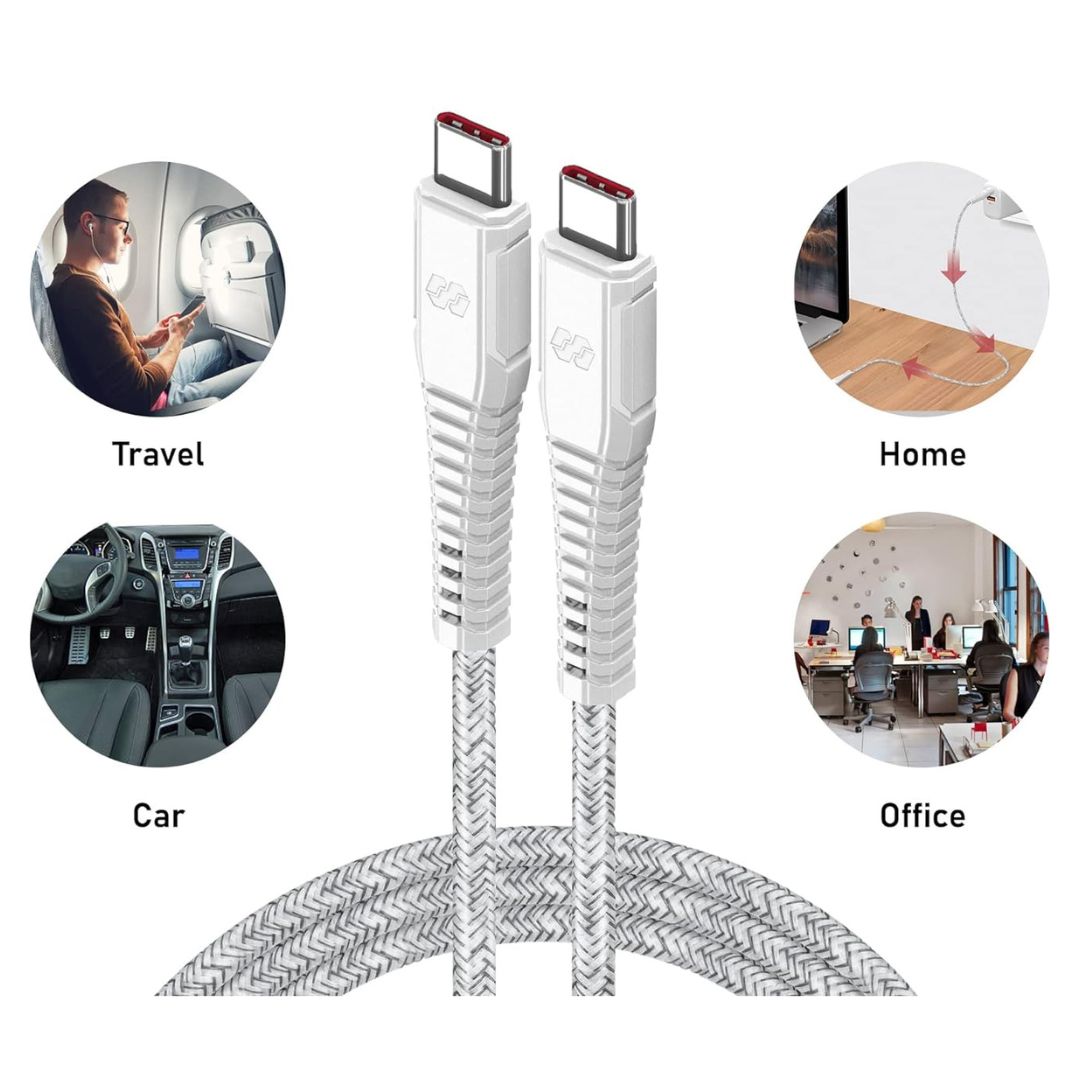 كابل مضفر تايب سي إلى تايب سي ٣ أمتار- موكسيدو