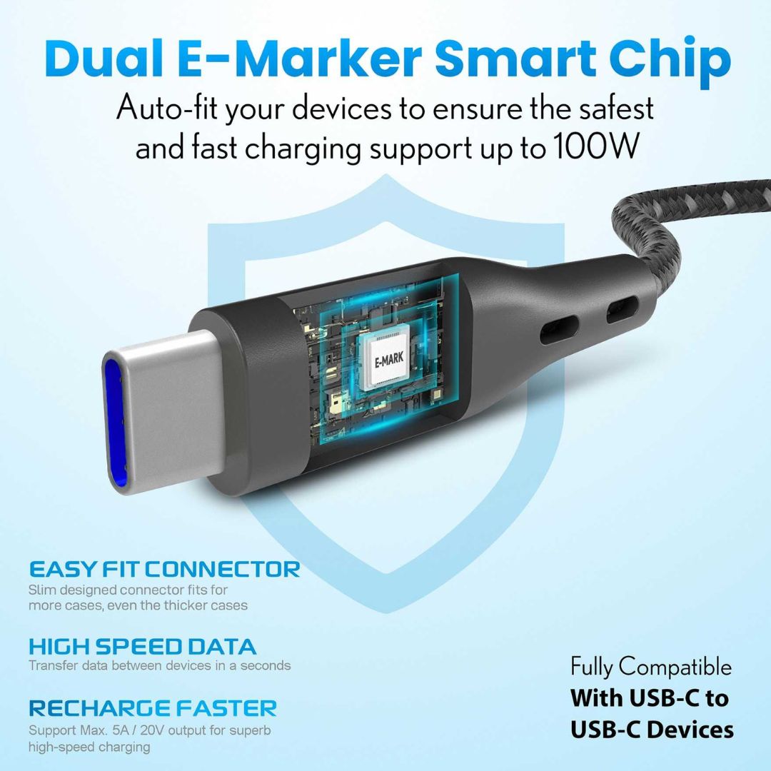 Cable Nylon Braided Type-C to Type-C 3m - Remson