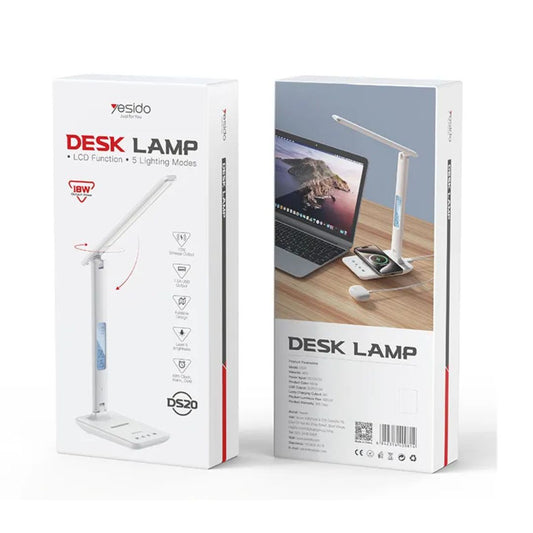 Desk Lamp With Wireless Charger- Yesido
