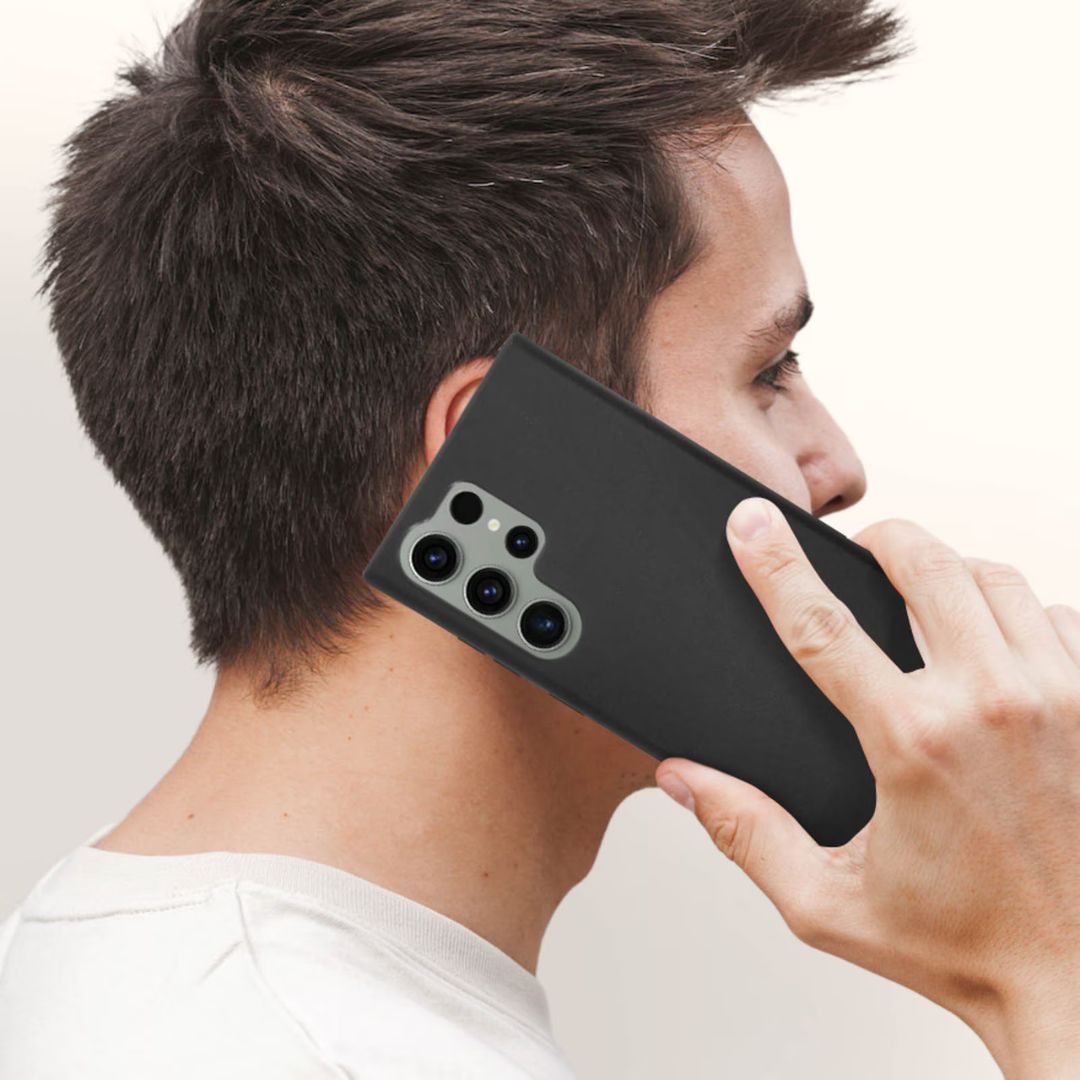 Leather Case Vegan Magsafe  For S24 Ultra (black) - Samsung