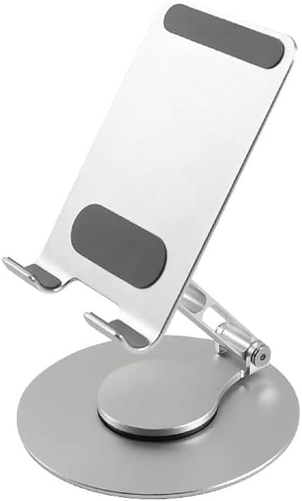 Adjustable Aluminum Phone Holder (Grey)