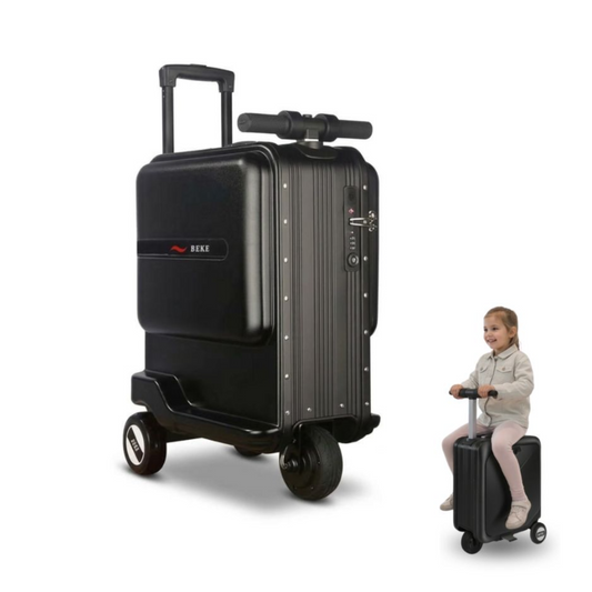 BEKE 20" Smart Rideable Electric Luggage with App Control,Lifting Handle & Foot Pedals