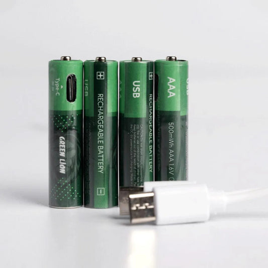 Green Lion Type-C Rechargeable AAA Battery