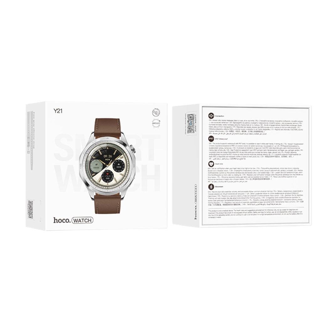 Hoco Y21 Amoled Smart Watch-Call Version