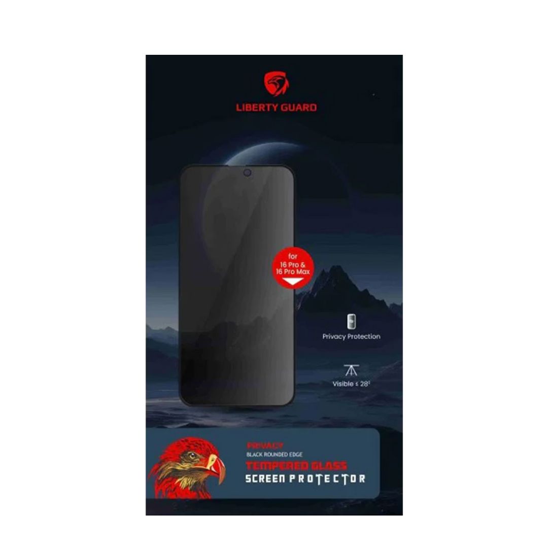 واقي شاشة بتقنية الخصوصيه  من لابرتي جارد لجهاز ايفون 16 برو