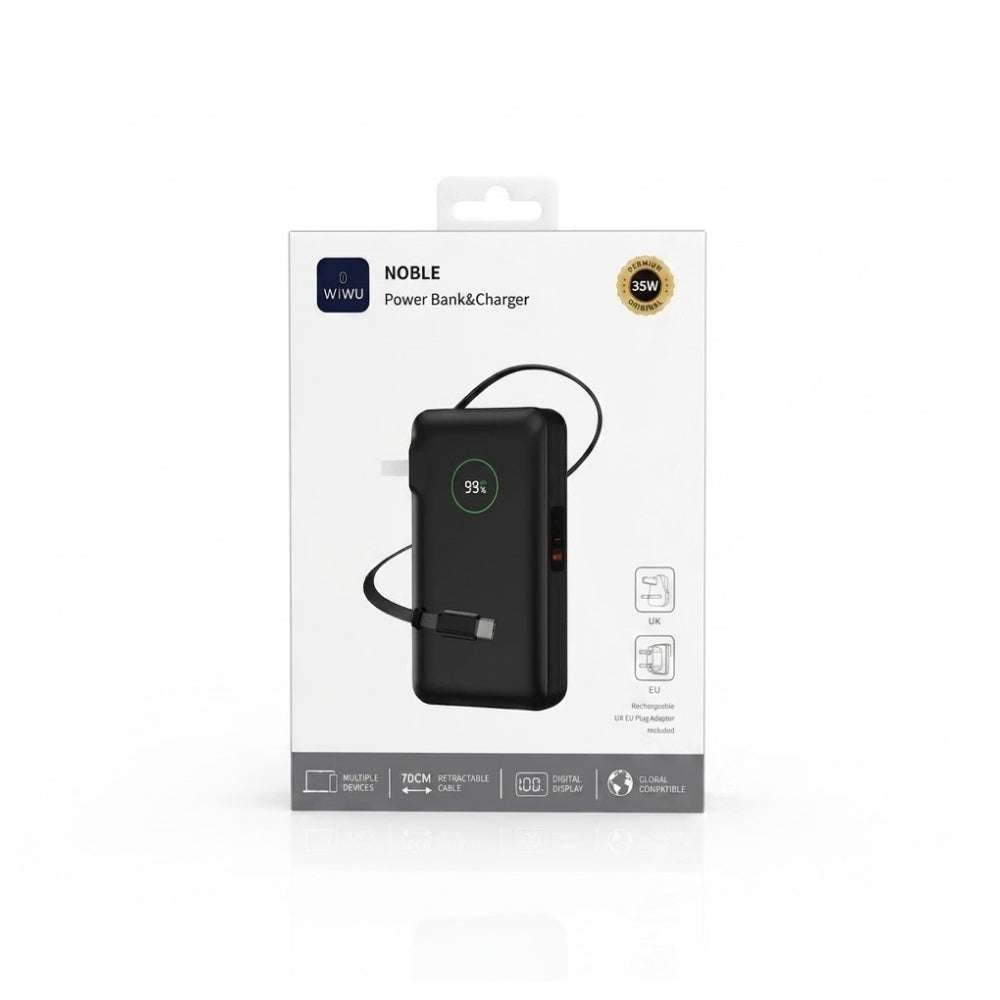 WIWU Wi-P049 Noble Power Bank 10000mAh 35W PD – Black