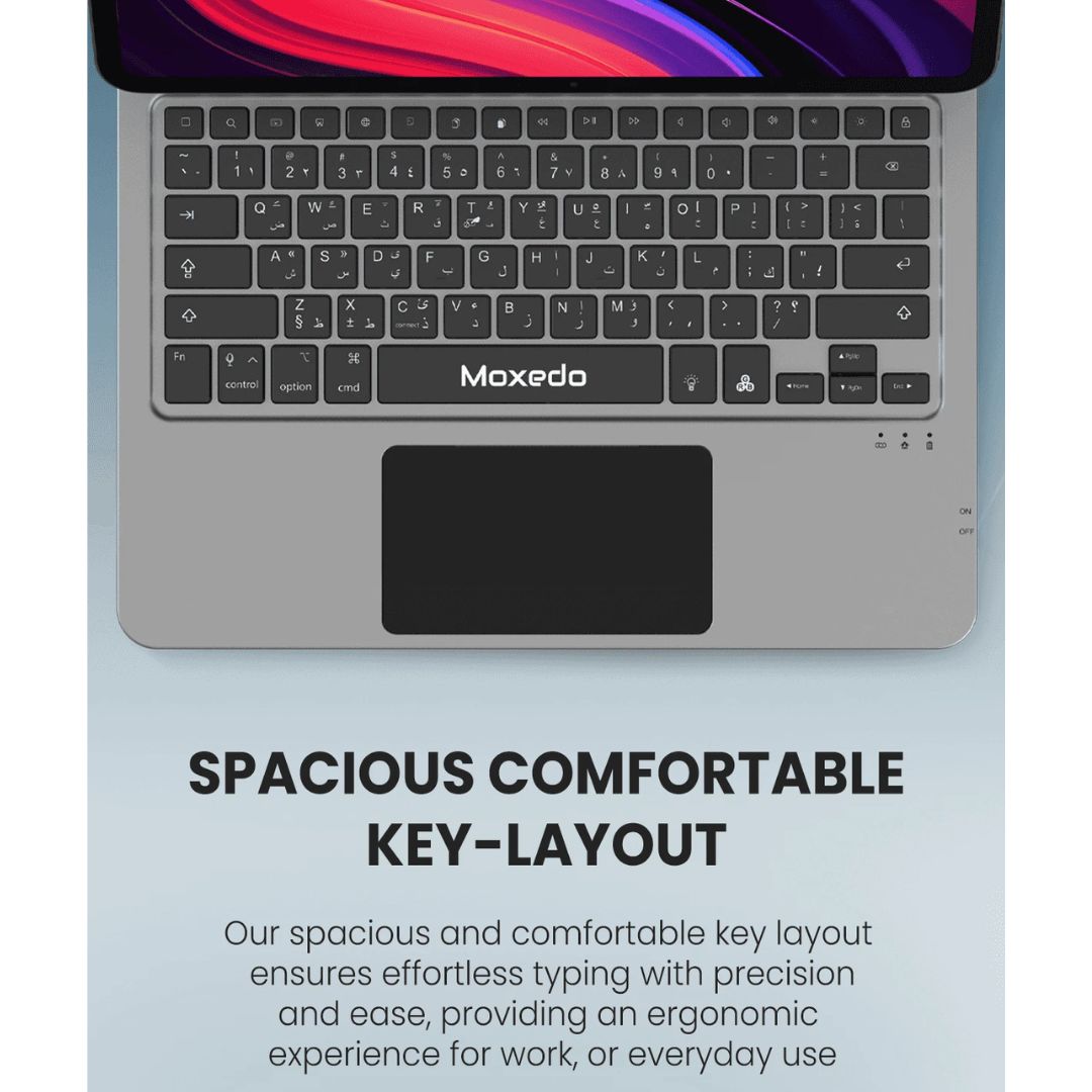 لوحة مفاتيح ماجك اللاسلكية لجهاز ايباد 10.9(2024) و 11 برو - موكسيدو