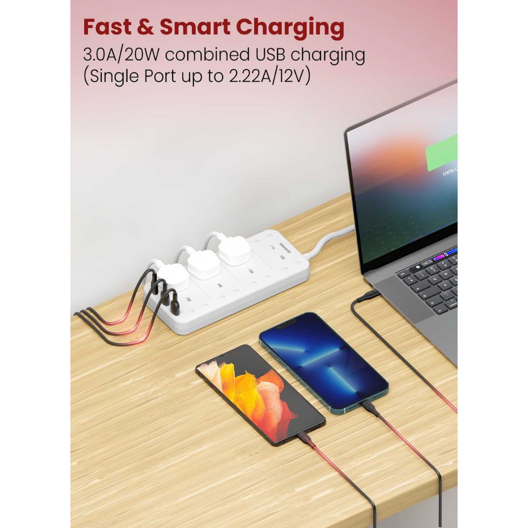 Power Strip 11 in 1 with Cable 2M - Moxedo