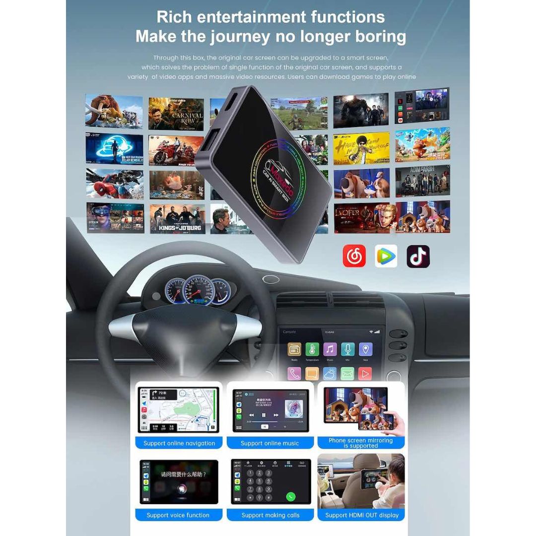 Moxedo Android CarPlay Device 4K Type-C & USB