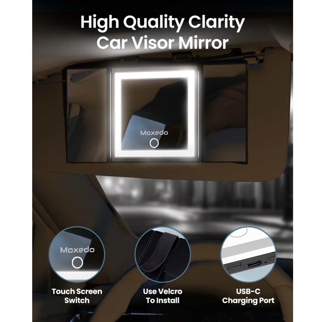 Car Visor Vanity Mirro - Moxedo