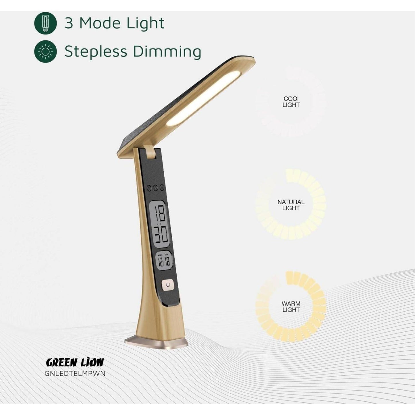 Green Lion Adjustable LED Desk Lamp
