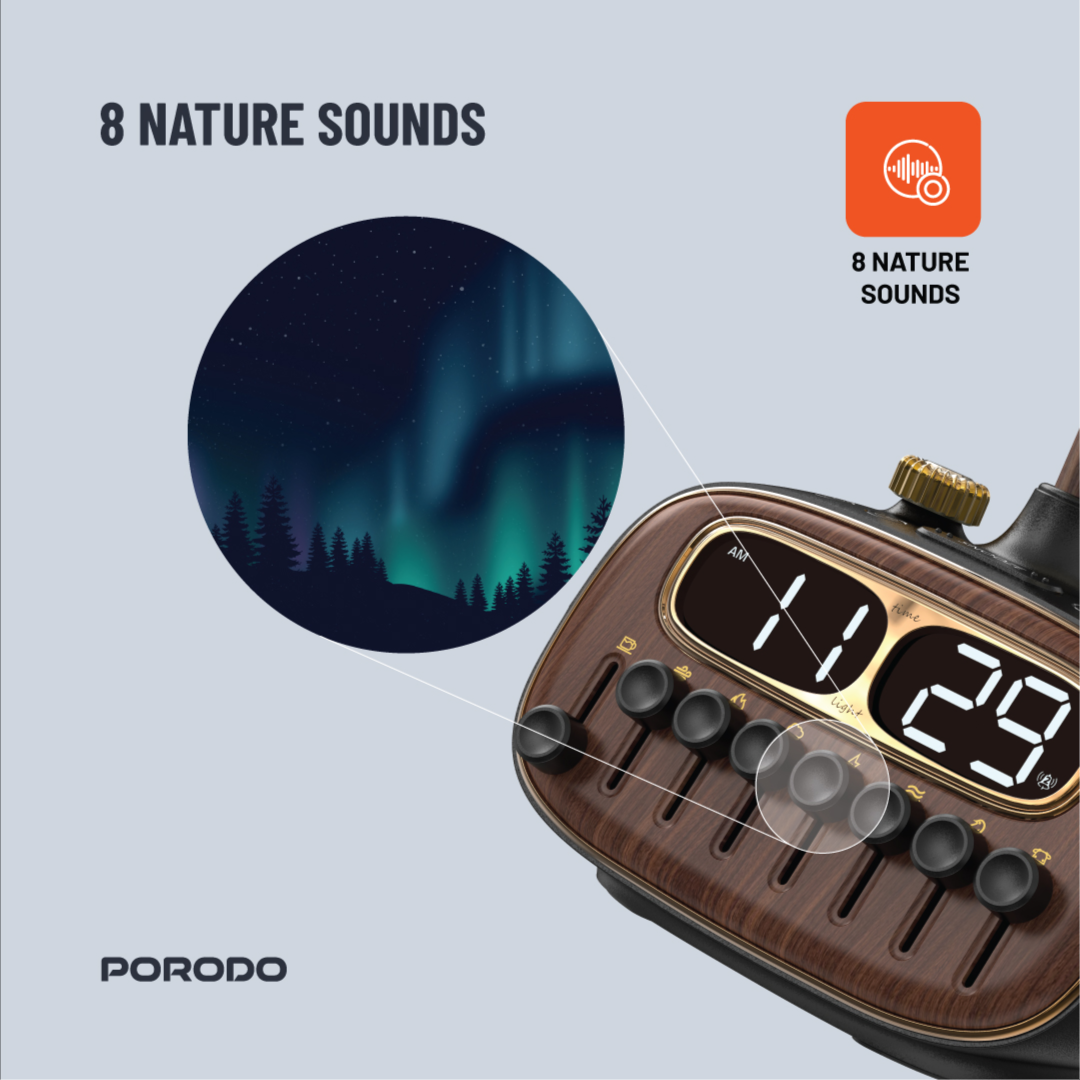 Retro Desk Lamp With Bluetooth Speaker By Porodo