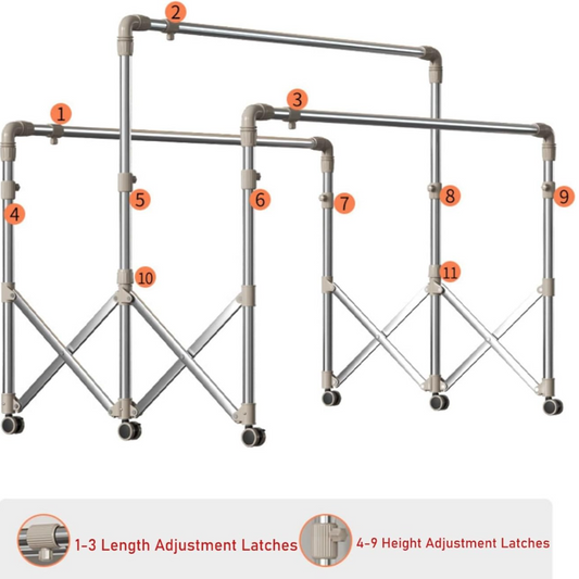 Foldable Clothes Drying Rack