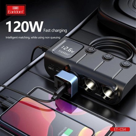 Car Charger Splitter  120w - earldom