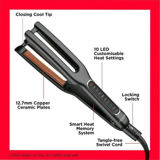 Revlon Double Straight Hair Straightener 235°C – Black
