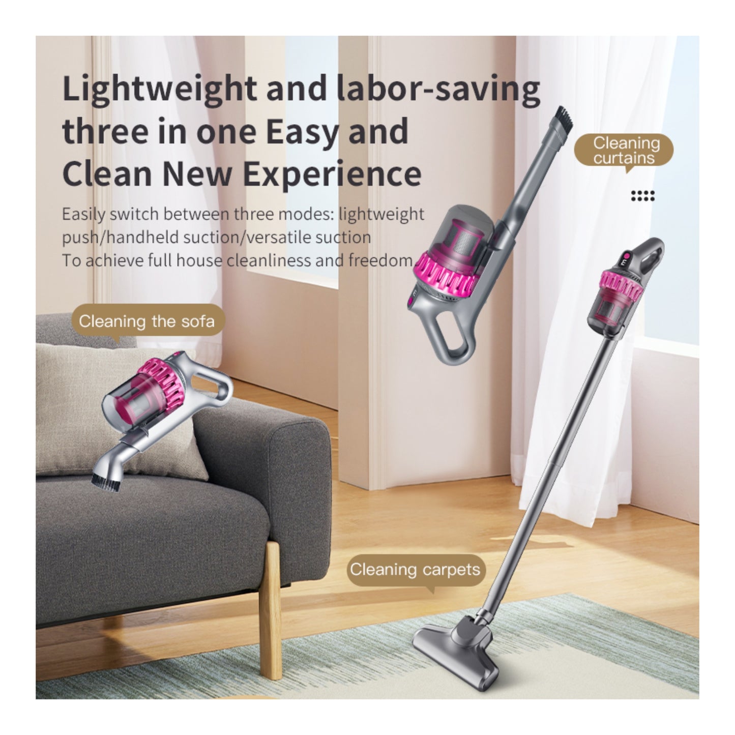 4 in 1 Wireless Vacuum Cleaner & Mite Remover