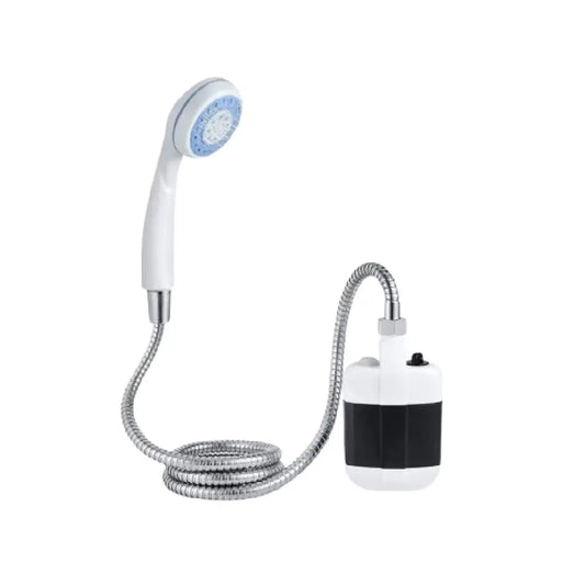 Portable shower with water pump