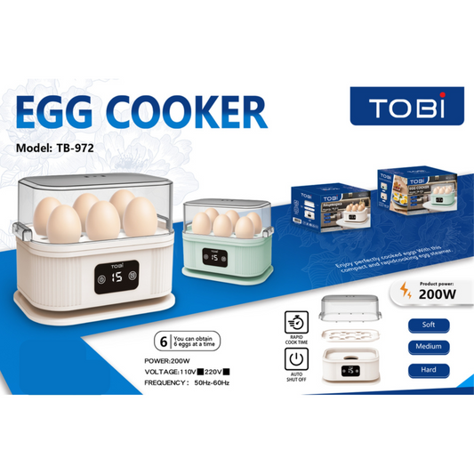 Tobi Egg Boiler Compact Egg Cooker