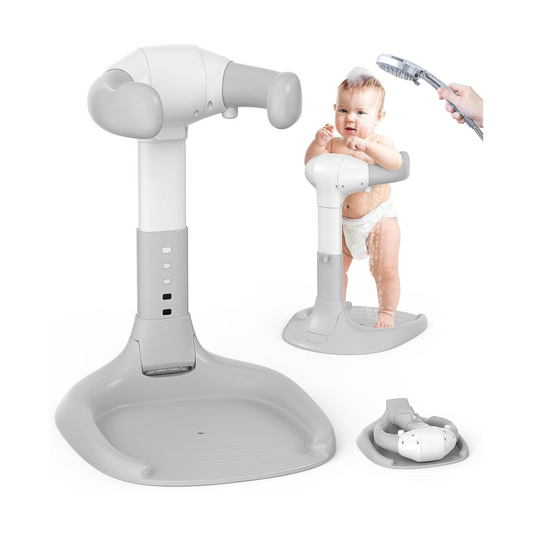 Adjustable Baby Bath Support Stand with Anti-Slip Base