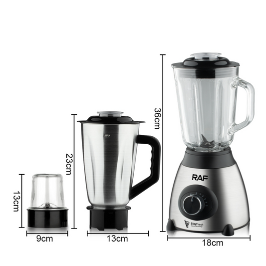 RAF 3 in 1 Electric Blender -1000W