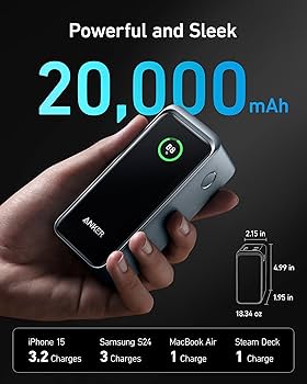 Power Bank 20,000mAh  with 200W Output - Anker