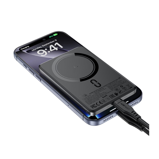 ACEFAST M8 بنك طاقة مغناطيسي نحيف للشحن اللاسلكي 5000mAh