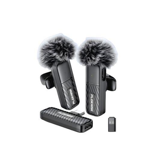 PLOKAMA VM20 Dual Wireless Clip-On Lavalier Microphone