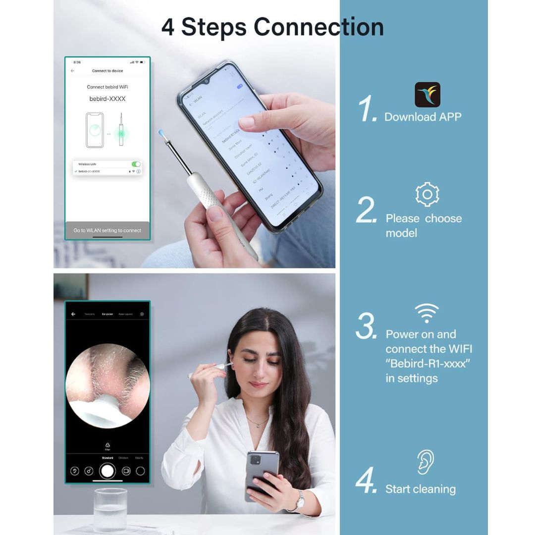 Bebird Smart Visual Ear Cleaner – Earsight R1