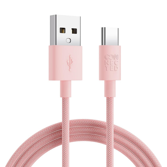 Braided Charging Cable Usb To Type-C 1.2M - connected
