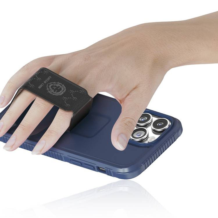 Protective Case With Band Stand For iPhone 14 plus - Green Lion