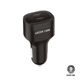 Car Charger Dual Port TYPE-C 45W - Green Lion