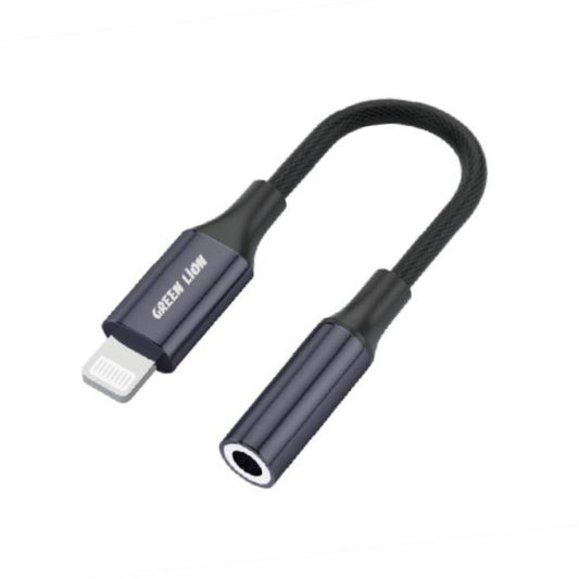 Audio Cable  Lightning To 3.5mm (Gray) - Green Lion