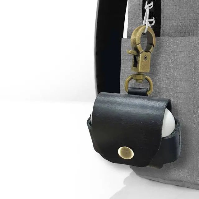 Leather Case For Airpods 4 - Green Lion