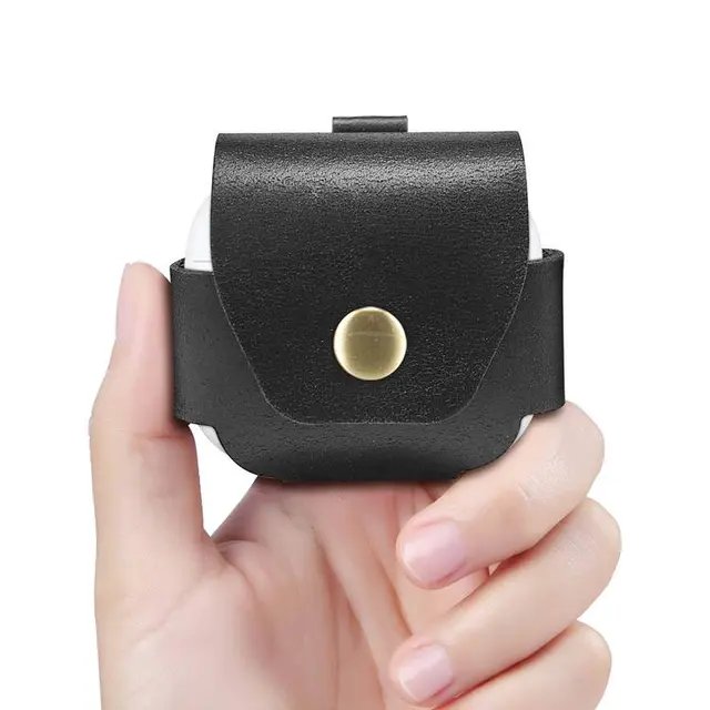 Leather Case For Airpods 4 - Green Lion